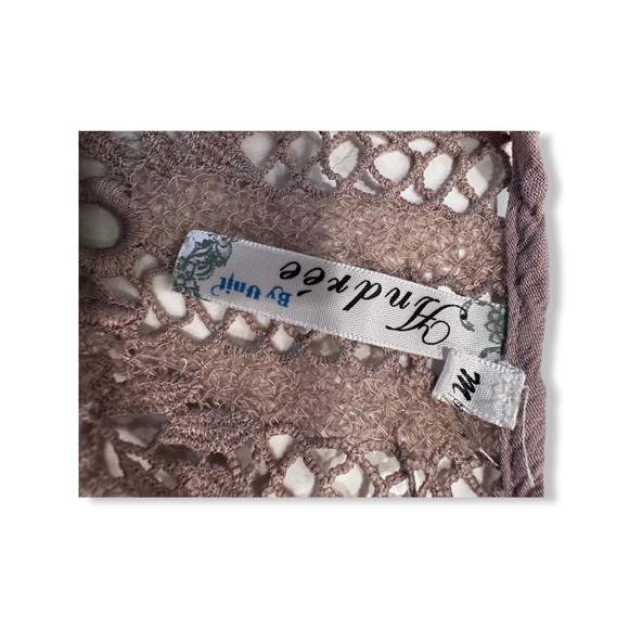 Andree by UNIT blush rose pink dress lacy top sleeveless layered skirt - Picture 11 of 11